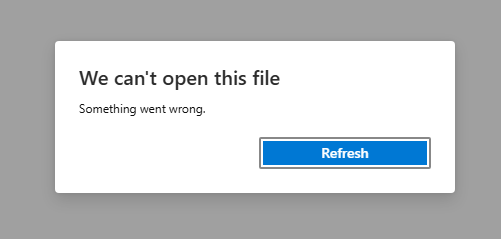 The PDF file didn't open