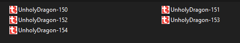 Unholy Dragon 150-154