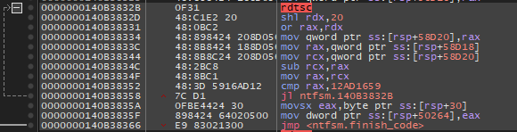 x64dbg transition function of the last character